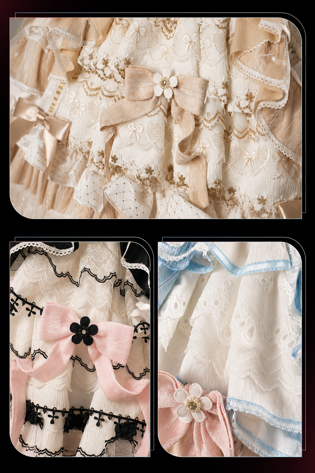 [Cierre de reserva el 14 de septiembre] Conjunto completo Elegant White Gold Witch: vestido JSK cruz + cola con lazo grande + capa con capucha + mangas desmontables + sombrero de bruja + mangas exteriores