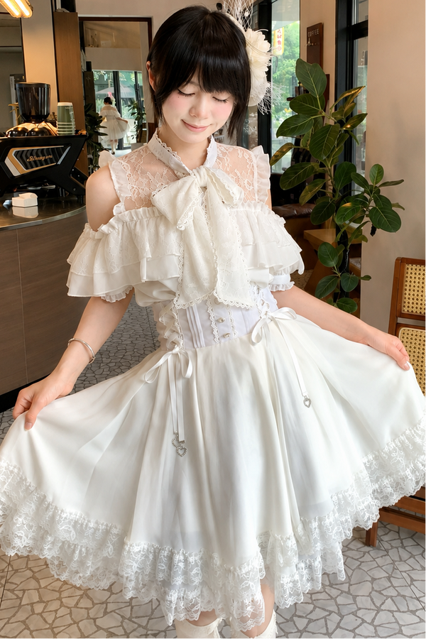 Off-Shoulder Top and Skirt Set-Up