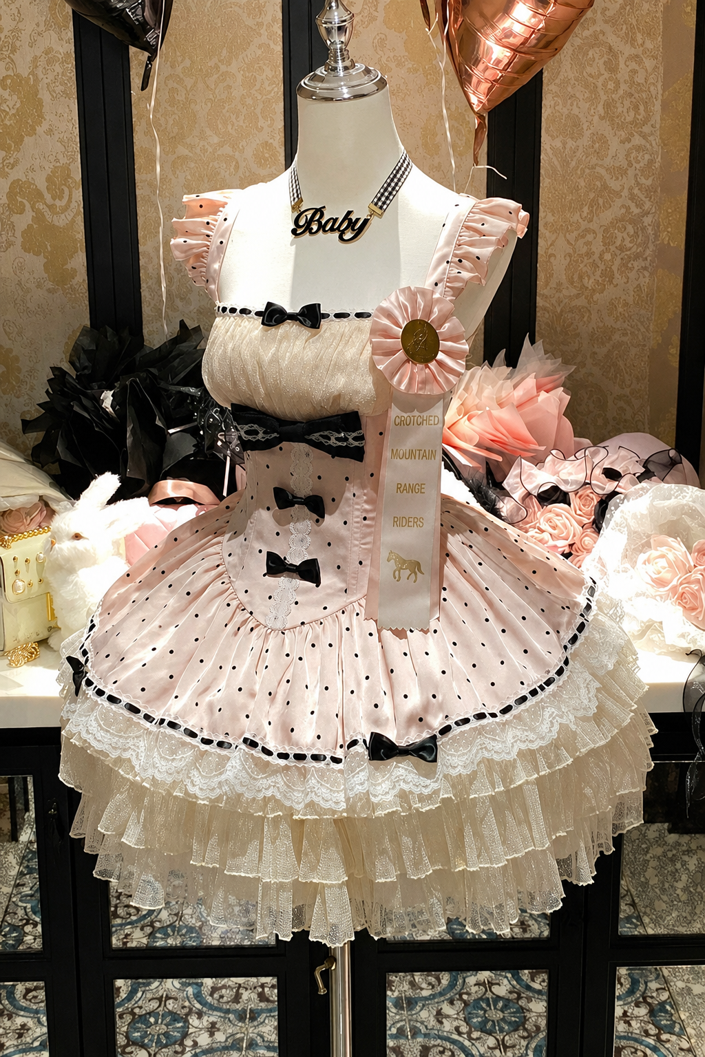 ロマンティックドットバレリーナロリータドレス