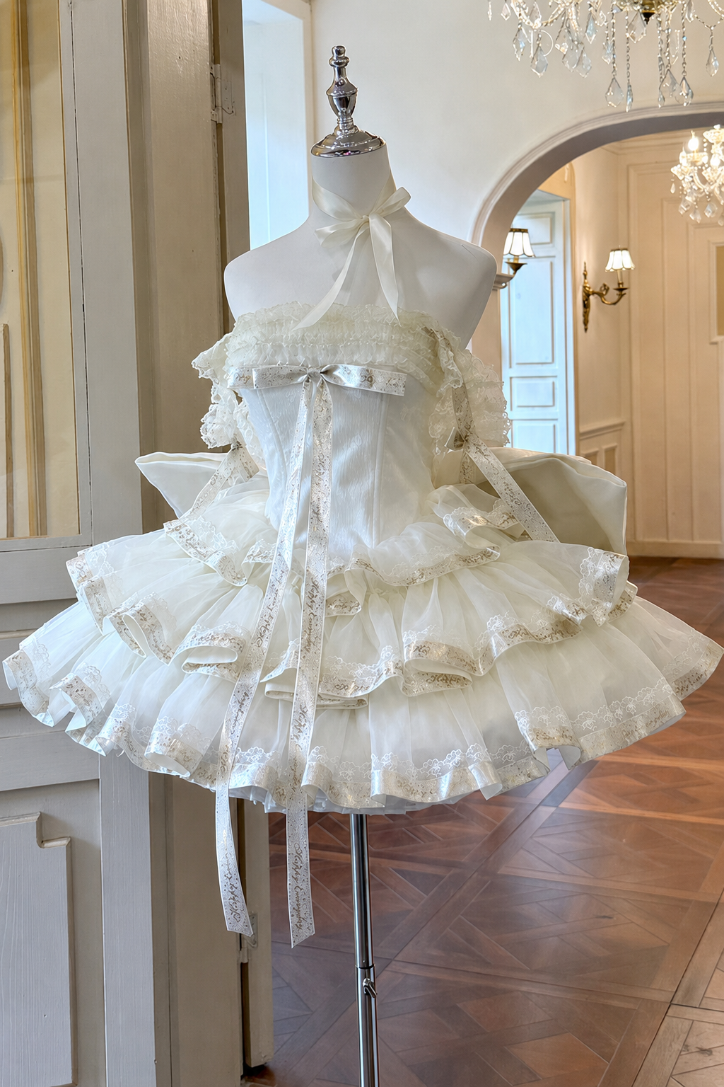 ミルクティーリボンプリンセスドレス