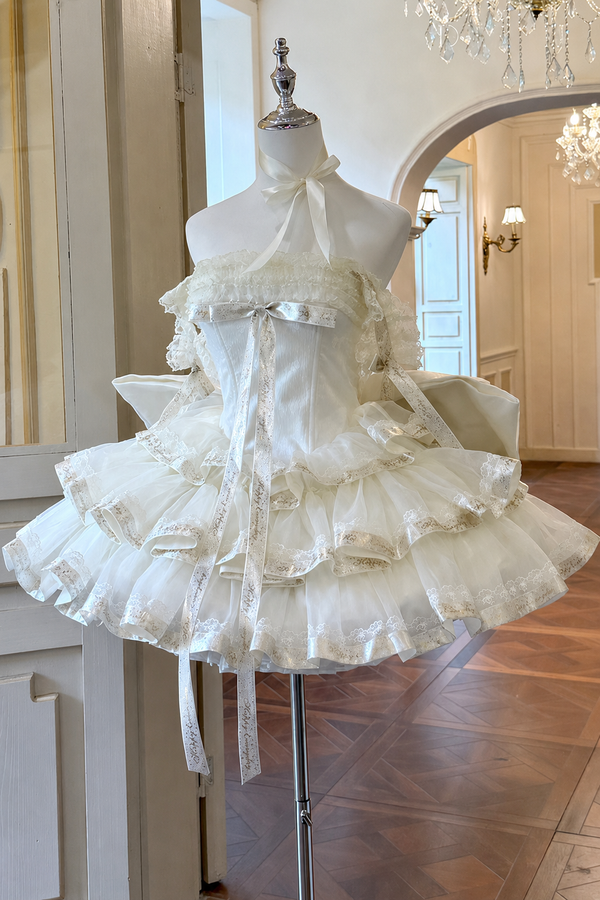 ミルクティーリボンプリンセスドレス