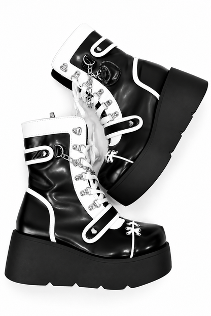 Gothic Punk Platform Martin Boots