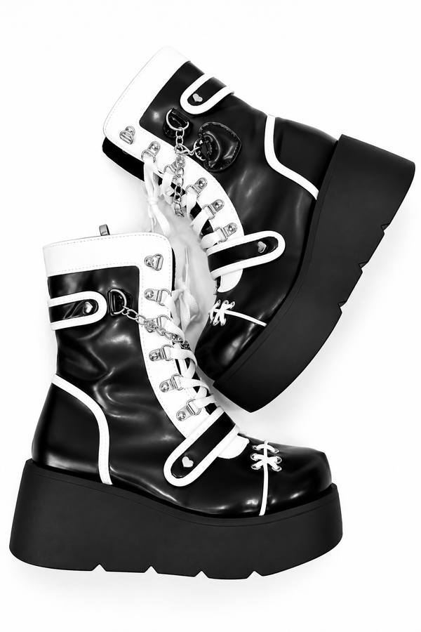 Gothic Punk Platform Martin Boots