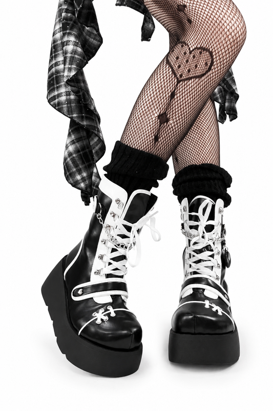 Gothic Punk Platform Martin Boots