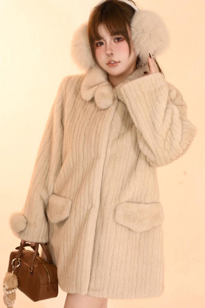 [Reserved product] Imitation Mink Furcoat