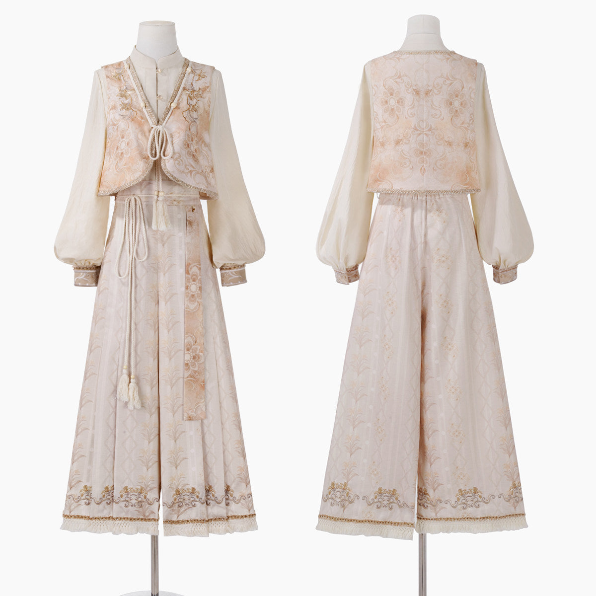 Lily Flower Tea Floral Vest Top and Skirt Set-Up