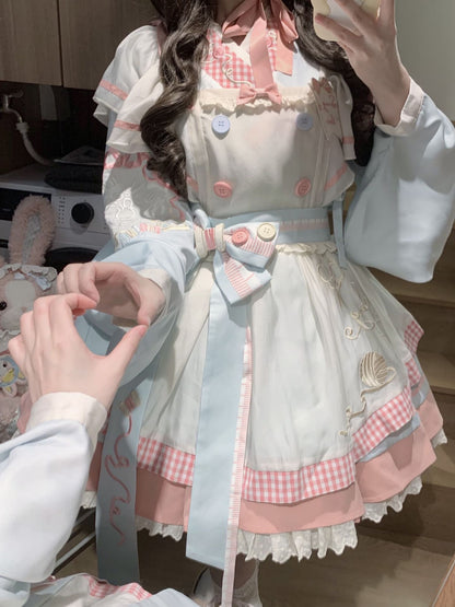 【12月6日予約締切】チャイナロリータエンブロイダリーメイドドレスセット＋ボンネット