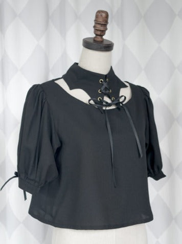 ジェムストーンサテンタイショートシャツ