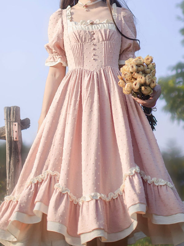 【予約商品】スイートレトロドレス+フリルエプロン+バンダナ