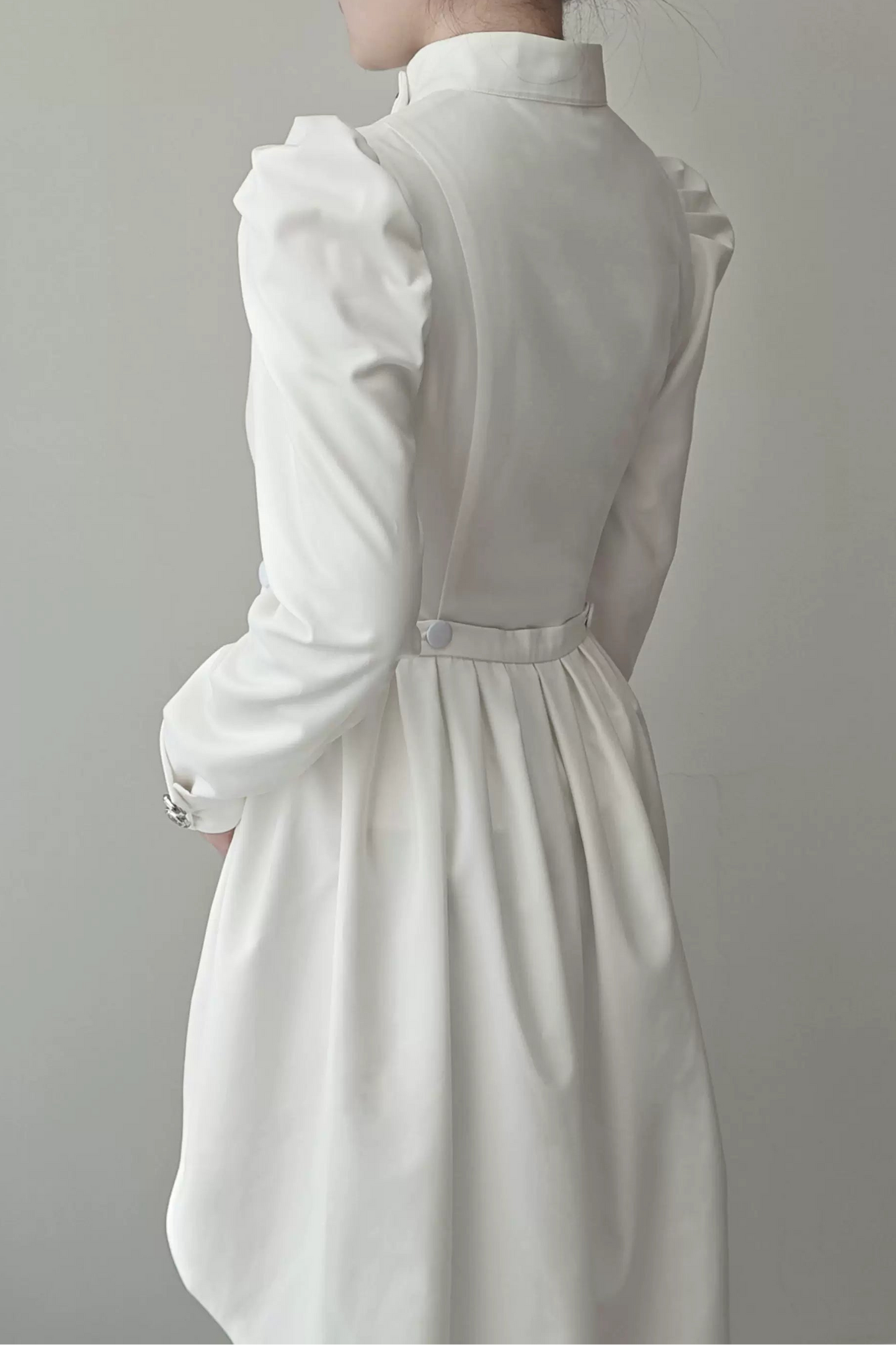 【9月28日予約締切】Gothic Prince Stand Collar Asymmetric Coat Jacket With Train