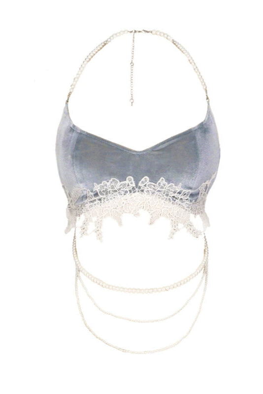 Velvet Pearl Lace Camisole