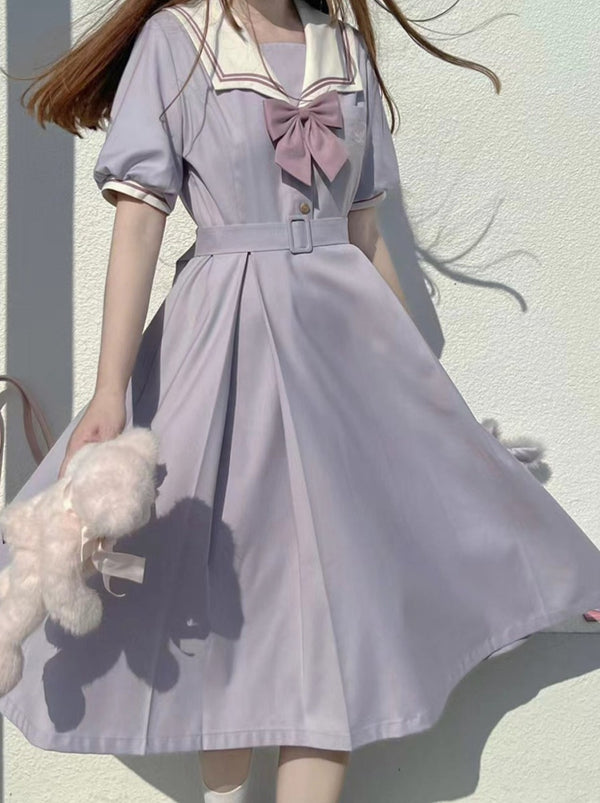 Light Purple Sailor College Dress