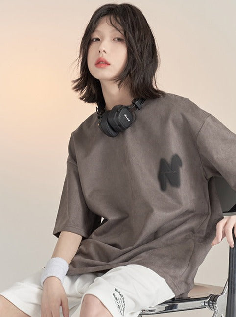 T-shirt ample imprimé au dos