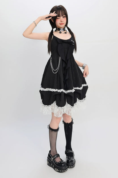 地雷レースキャミソールワンピース