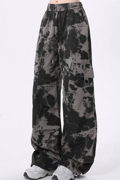 Ink Dye Multi-Pocket Cargo Pants