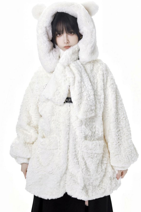 Thickn Fur Jacket Scarf Setup