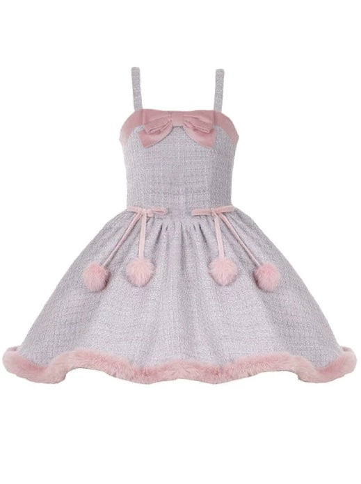 Sweet Tweed Fur Dress + Fur Cape