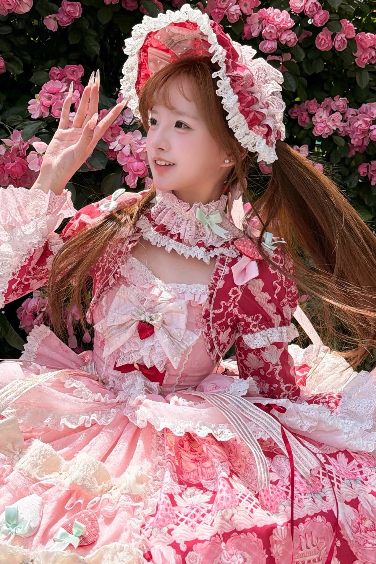 【6月26日予約締切】ストロベリースイートロリータシリーズアクセサリー（ケーキハット・ボンネット・チョーカー・ケーキバッグ）