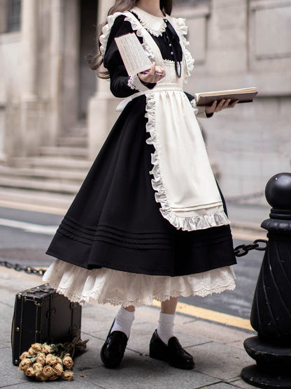 Angelina Retro Elegant Maid Dress Set