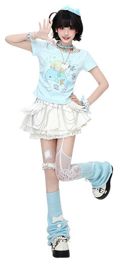 Dreamy-Cute Marine Candy Top