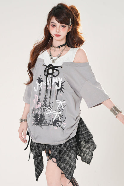 ダークスイートブリーズドローストリングTシャツ