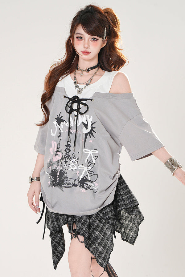 ダークスイートブリーズドローストリングTシャツ