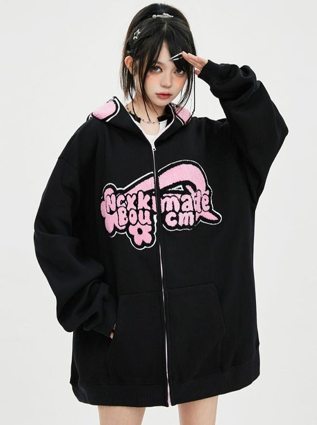 Logo Zip-up Hoodie – Belchic