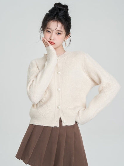 Heart Soft Sweet Short Knit Cardigan