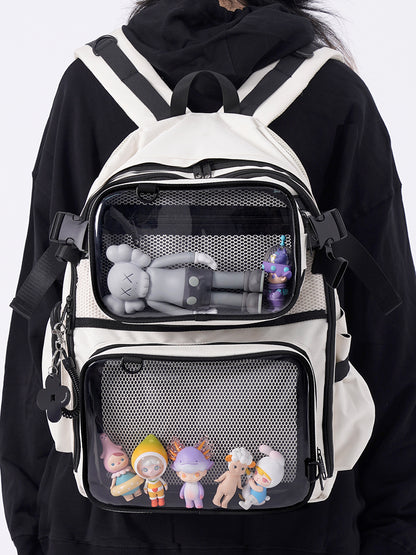 Backpack pain bag with clear bag