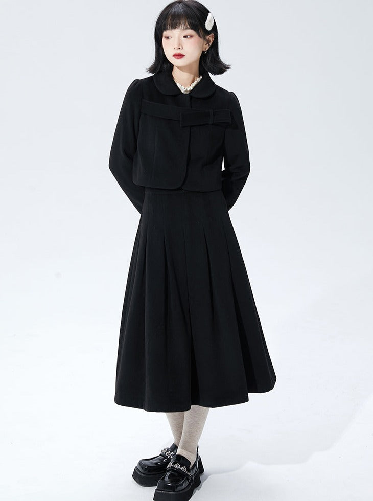 Shallot Retro Short Wool Coat