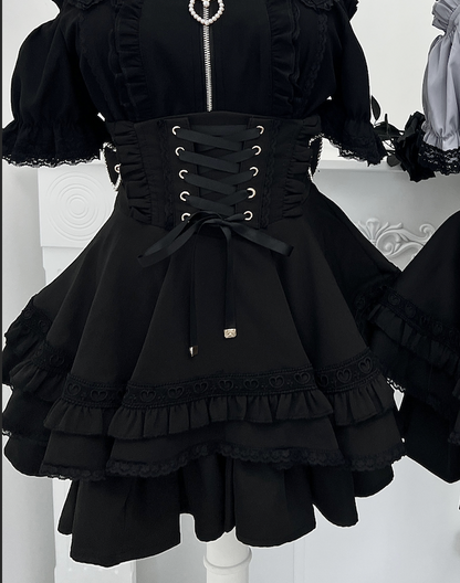 Subculture Heartbeat Top + Flared Skirt