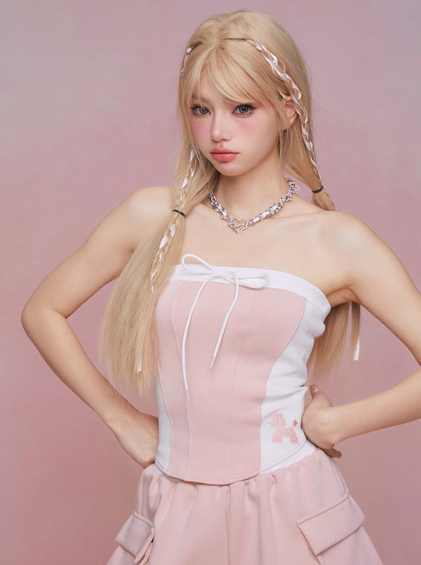 Sweet Milk Tube Top + Pocket Shorts