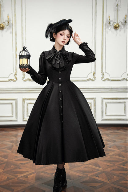 [Précommande jusqu'au 28 novembre] Sombre Night Poem Élégante chemise blanche foncée, robe, veste + Ensemble complet + Accessoires
