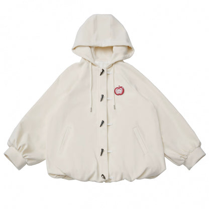 アップルブラックティーフリースコート+フーディー+ロングスカート+ショートスカート+フードマフラー