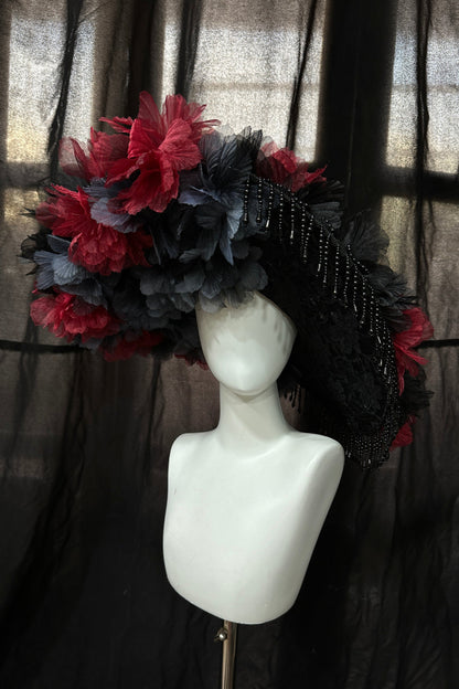 Dark Rose Gothic Lolita Hat