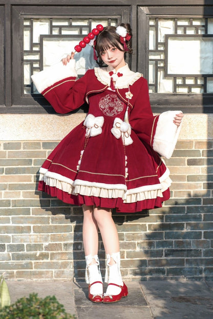 New Year Chinese Style Lolita Dress Set-Up