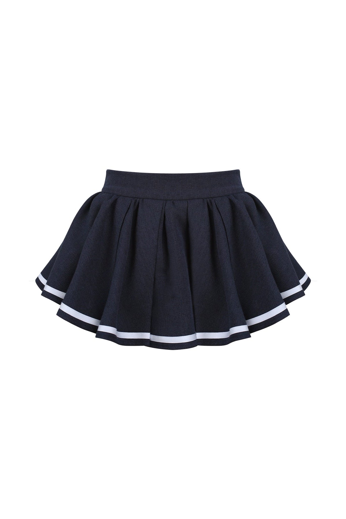 Doll School ribbon tie shirt + puff skirt
