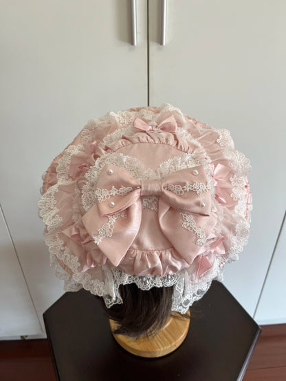 サークルクリームドールダブルパレスゴージャスドレス+ハット+チョーカー