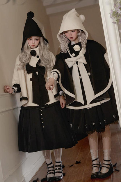 [Reservation deadline on October 18] Rose Elegant Footie Ribbon Cape Coat