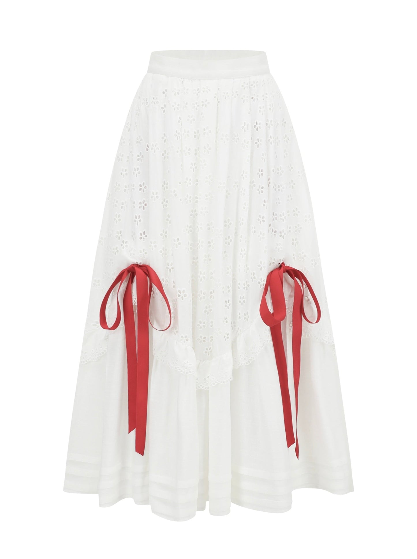 Classic Corset + Ribbon Long Skirt