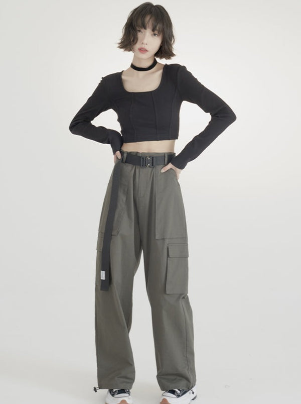 Loose Straight Leg Pants