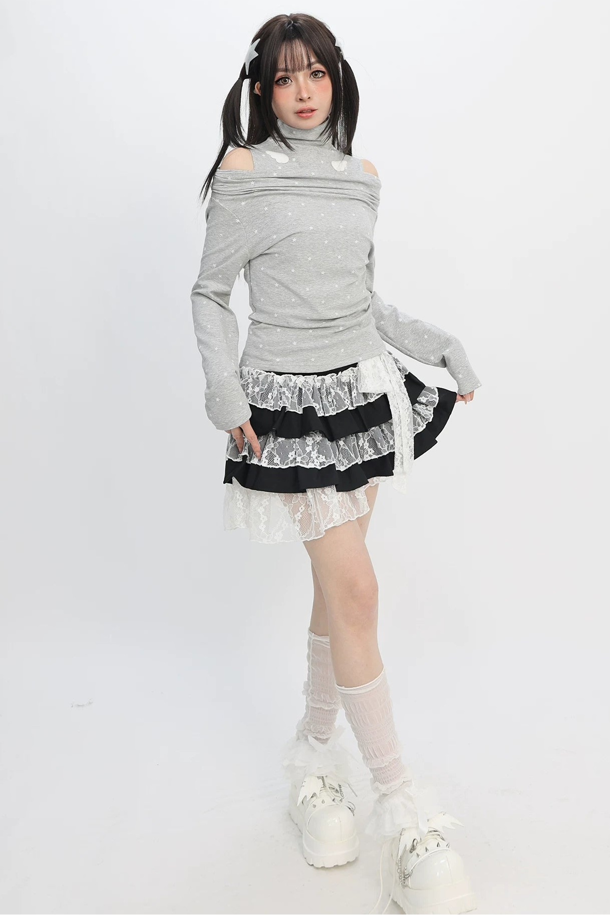 Angelic Neck Off-Shoulder Top