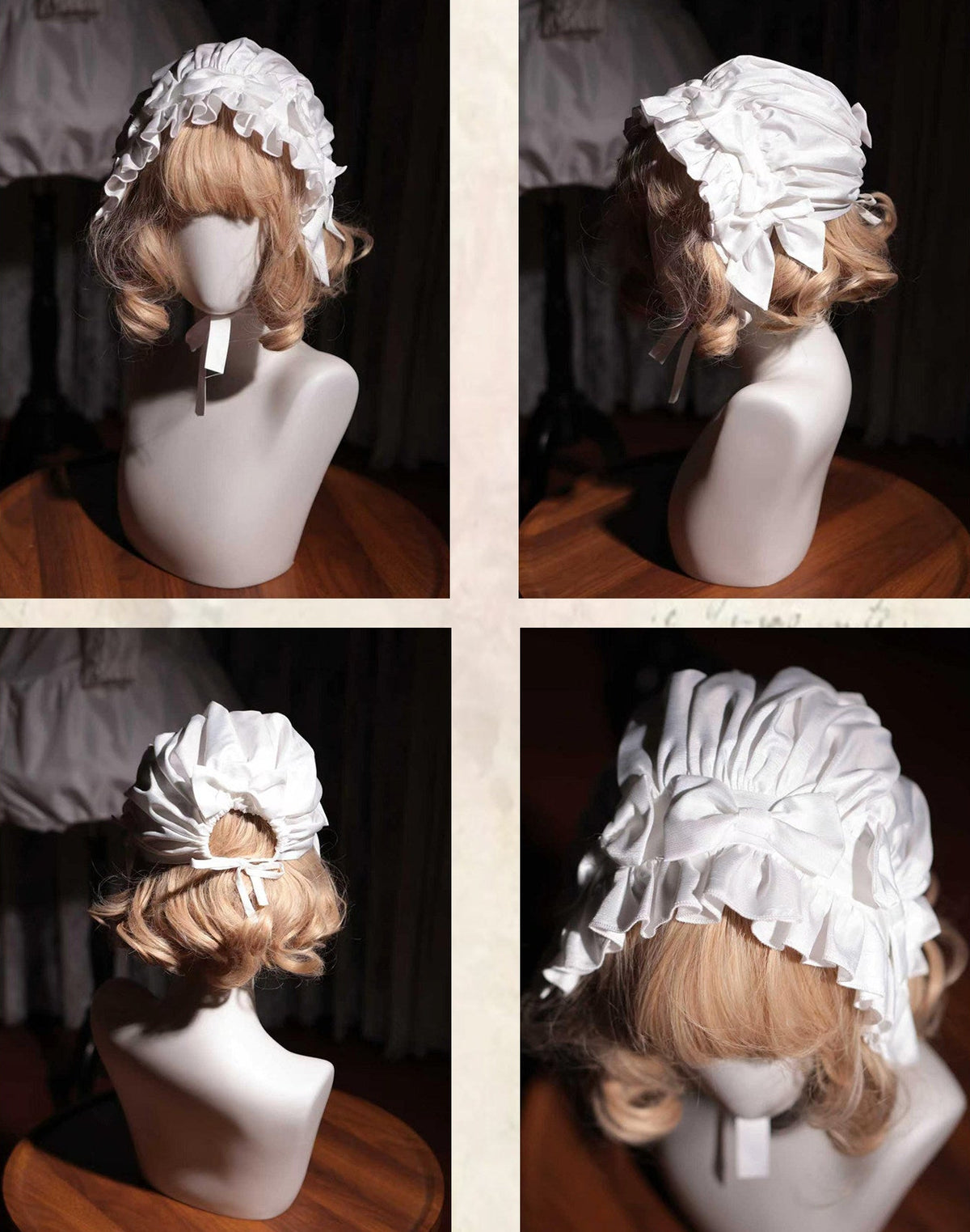[November 15 Reservation Deadline] White Doll Style Front & Back Two-Way Ruffle Ribbon Lolita Dress (Short/Long) + Matching Shorts (Short/Long) + BB Hat