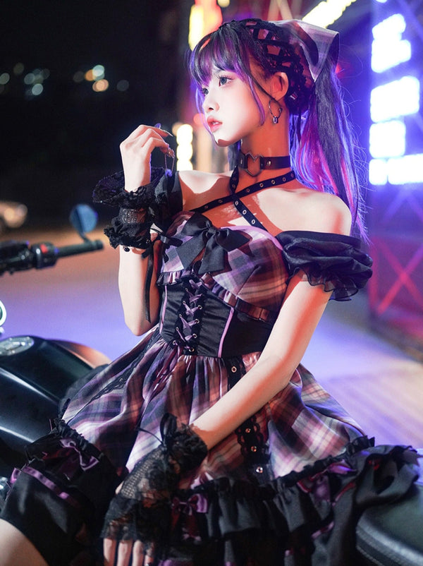 y2kミレニアムスタイルロリータステージドレスアンドトップス