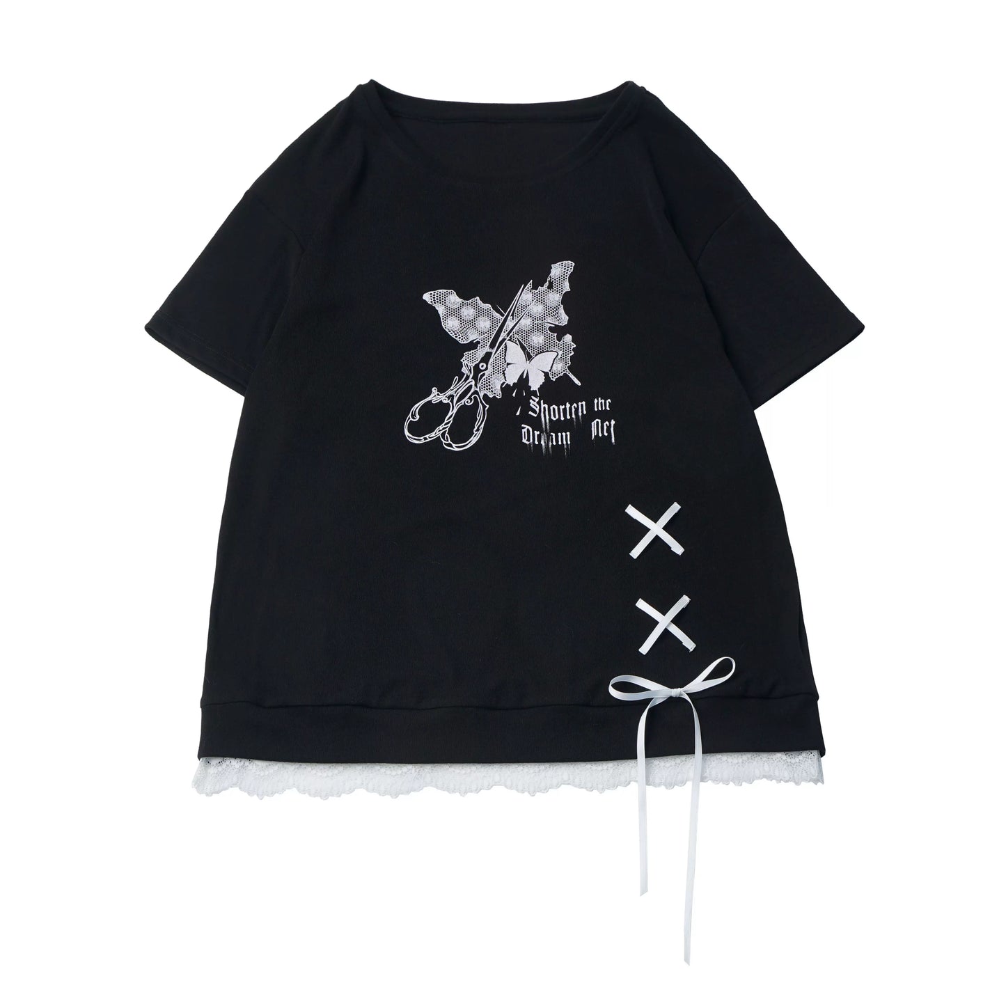 サブカルバタフライTシャツ+スカート+レッグカバー