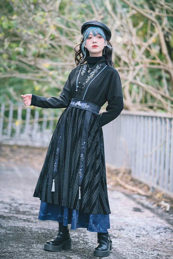 China Dark Double Skirt