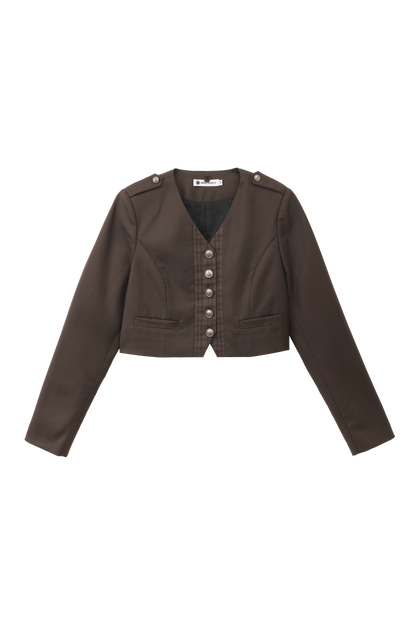 Retro College Jacket + Shirt + Skirt + Badge + Tie