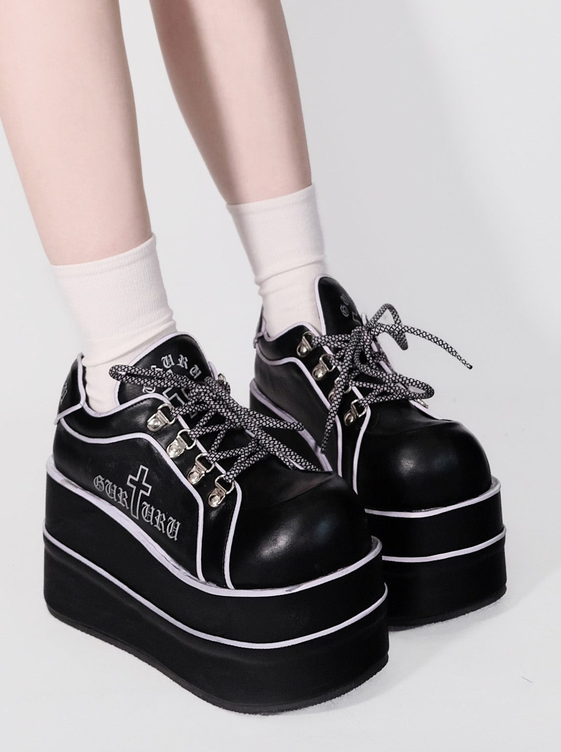 y2k subculture punk platform shoes – Belchic