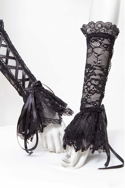 ╋Magic Sigh╋ RNG Gorgeous Lolita Cosplay Gothic Gothic Elegant Lace Hand Sleeve 1016BK