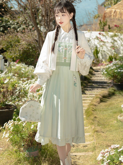 China Spring Jacket + Camisole Dress + Color Design Shirt